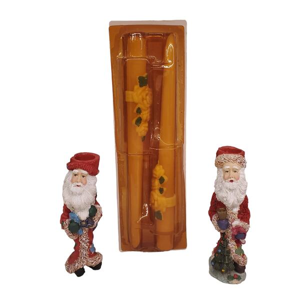 Vintage Pfaltzgraff Christmas Heritage Vintage Avon Winter Rose Santa Candle - Picture 6 of 16